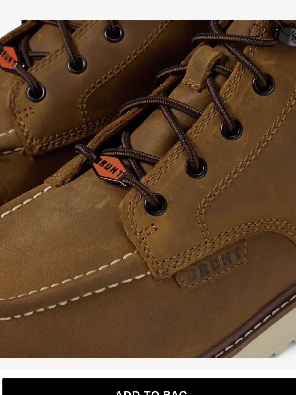 Brunt The Marin Unlined CompToe Boot — Brown Leather Lace-Up Men's Ankle Boot - Picture 4 of 12